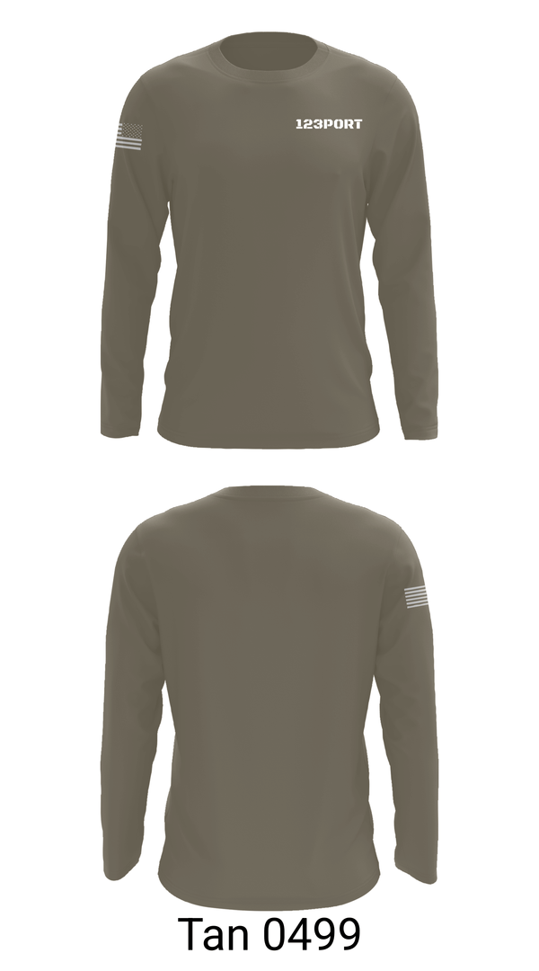 Long Sleeve Performance Shirt, 123PORT, Air Force, Teamtime, Team time, sublimation, custom sports apparel, team uniforms, spirit wear, spiritwear, sports uniforms, custom shirts, team store, custom team store, fundraiser sports, apparel fundraiser