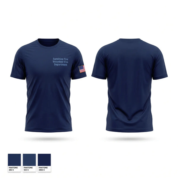 Short Sleeve Performance Shirt, Sunshine Fire Volunteer Fire Department, Fire Department, Teamtime, Team time, sublimation, custom sports apparel, team uniforms, spirit wear, spiritwear, sports uniforms, custom shirts, team store, custom team store, fundraiser sports, apparel fundraiser