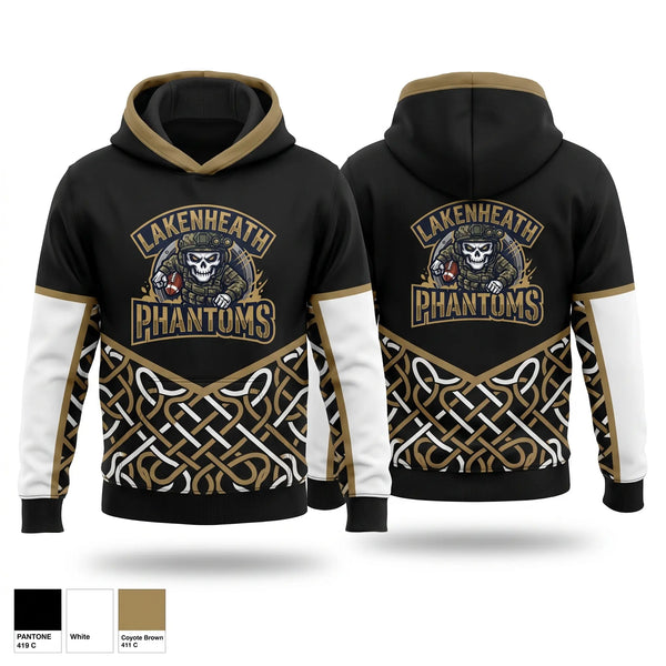 Hoodie, Lakenheath Phantoms, Men's Soccer, Teamtime, Team time, sublimation, custom sports apparel, team uniforms, spirit wear, spiritwear, sports uniforms, custom shirts, team store, custom team store, fundraiser sports, apparel fundraiser