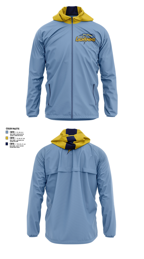 Windbreaker, Lamar Lightening, Baseball, Teamtime, Team time, sublimation, custom sports apparel, team uniforms, spirit wear, spiritwear, sports uniforms, custom shirts, team store, custom team store, fundraiser sports, apparel fundraiser