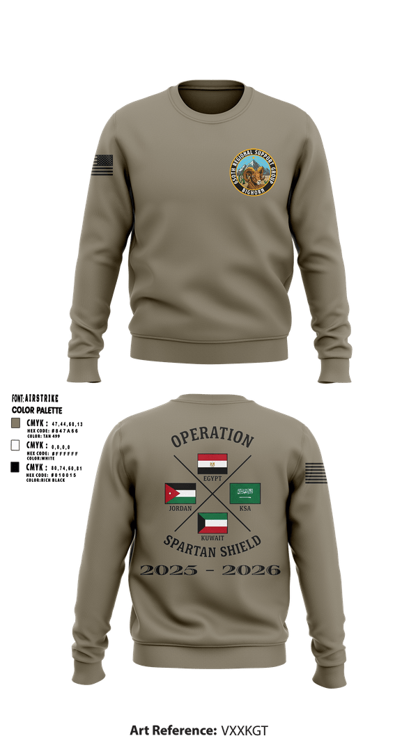 Crew Neck Sweatshirt, 650th RSG, Army, Teamtime, Team time, sublimation, custom sports apparel, team uniforms, spirit wear, spiritwear, sports uniforms, custom shirts, team store, custom team store, fundraiser sports, apparel fundraiser