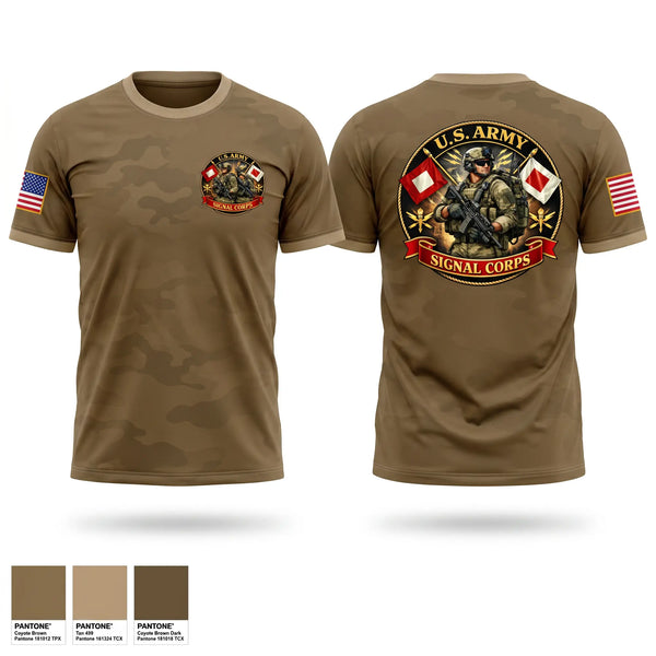Old School Cotton Feel Shirt, 163d IEW Signal Corps, Army, Teamtime, Team time, sublimation, custom sports apparel, team uniforms, spirit wear, spiritwear, sports uniforms, custom shirts, team store, custom team store, fundraiser sports, apparel fundraiser