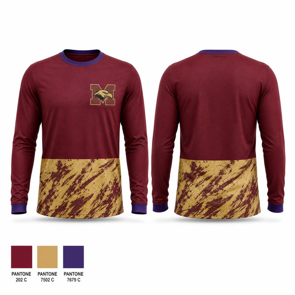 Long Sleeve Performance Shirt, Milano Eagles, Baseball, Teamtime, Team time, sublimation, custom sports apparel, team uniforms, spirit wear, spiritwear, sports uniforms, custom shirts, team store, custom team store, fundraiser sports, apparel fundraiser