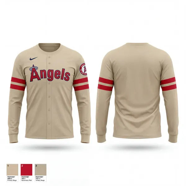 Long Sleeve Performance Shirt, Angels, Baseball, Teamtime, Team time, sublimation, custom sports apparel, team uniforms, spirit wear, spiritwear, sports uniforms, custom shirts, team store, custom team store, fundraiser sports, apparel fundraiser