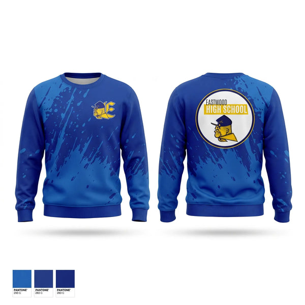 Crew Neck Sweatshirt, Eastwood High School, Cross Country, Teamtime, Team time, sublimation, custom sports apparel, team uniforms, spirit wear, spiritwear, sports uniforms, custom shirts, team store, custom team store, fundraiser sports, apparel fundraiser