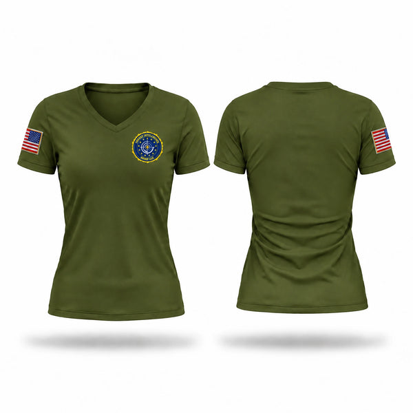 Womens Short Sleeve Vneck Shirt, PCA, Police, Teamtime, Team time, sublimation, custom sports apparel, team uniforms, spirit wear, spiritwear, sports uniforms, custom shirts, team store, custom team store, fundraiser sports, apparel fundraiser