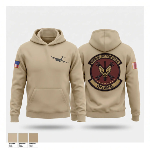 Hoodie, 172nd AMXS, Air Force, Teamtime, Team time, sublimation, custom sports apparel, team uniforms, spirit wear, spiritwear, sports uniforms, custom shirts, team store, custom team store, fundraiser sports, apparel fundraiser