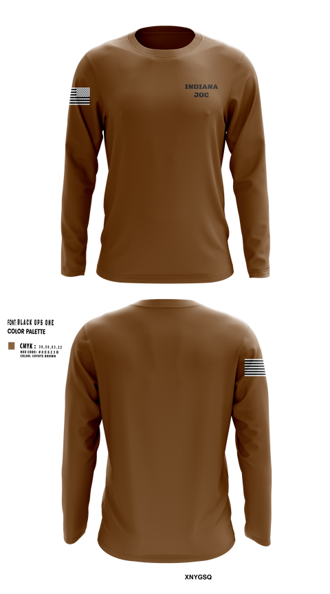 Long Sleeve Performance Shirt, Indiana JOC, National Guard, Teamtime, Team time, sublimation, custom sports apparel, team uniforms, spirit wear, spiritwear, sports uniforms, custom shirts, team store, custom team store, fundraiser sports, apparel fundraiser