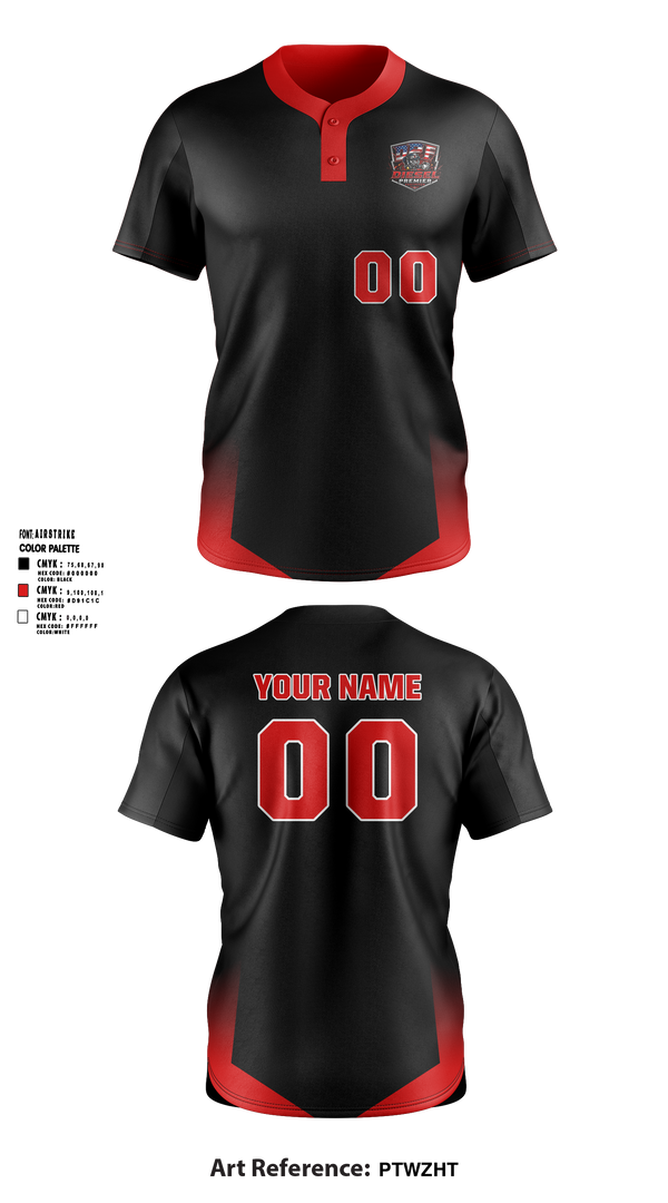 Two Button Softball Jersey, Diesel, Softball, Teamtime, Team time, sublimation, custom sports apparel, team uniforms, spirit wear, spiritwear, sports uniforms, custom shirts, team store, custom team store, fundraiser sports, apparel fundraiser