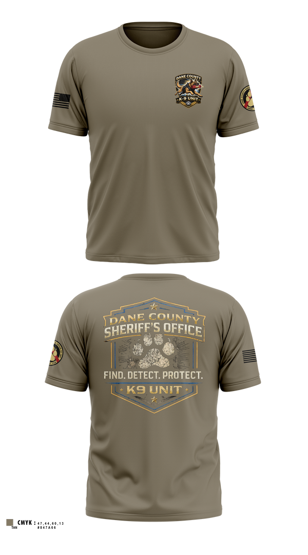 Old School Cotton Feel Shirt, Dane County K9, Police, Teamtime, Team time, sublimation, custom sports apparel, team uniforms, spirit wear, spiritwear, sports uniforms, custom shirts, team store, custom team store, fundraiser sports, apparel fundraiser