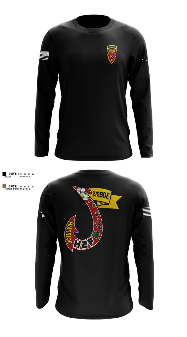 Long Sleeve Performance Shirt, H2F, 2nd Mobile Brigade, 25th Infantry Division, Army, Teamtime, Team time, sublimation, custom sports apparel, team uniforms, spirit wear, spiritwear, sports uniforms, custom shirts, team store, custom team store, fundraiser sports, apparel fundraiser