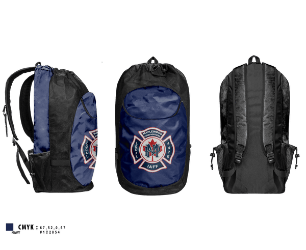 Gear Bag, Maplewood Fire department, Fire Department, Teamtime, Team time, sublimation, custom sports apparel, team uniforms, spirit wear, spiritwear, sports uniforms, custom shirts, team store, custom team store, fundraiser sports, apparel fundraiser