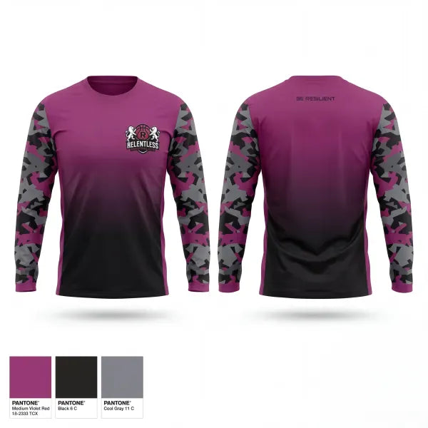 Long Sleeve Performance Shirt, Relentless Basketball Club, Men's Basketball, Teamtime, Team time, sublimation, custom sports apparel, team uniforms, spirit wear, spiritwear, sports uniforms, custom shirts, team store, custom team store, fundraiser sports, apparel fundraiser