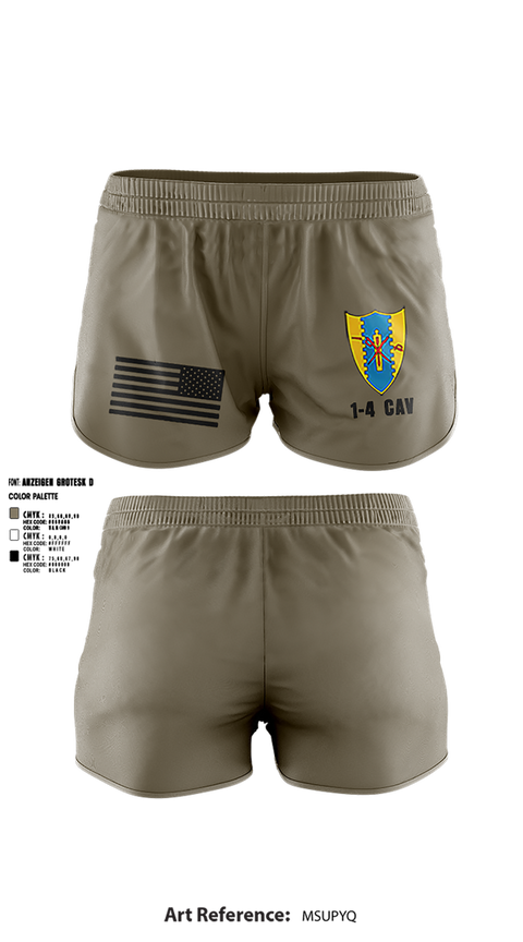 Ranger Panties, 1-4 Cav, , Teamtime, Team time, sublimation, custom sports apparel, team uniforms, spirit wear, spiritwear, sports uniforms, custom shirts, team store, custom team store, fundraiser sports, apparel fundraiser