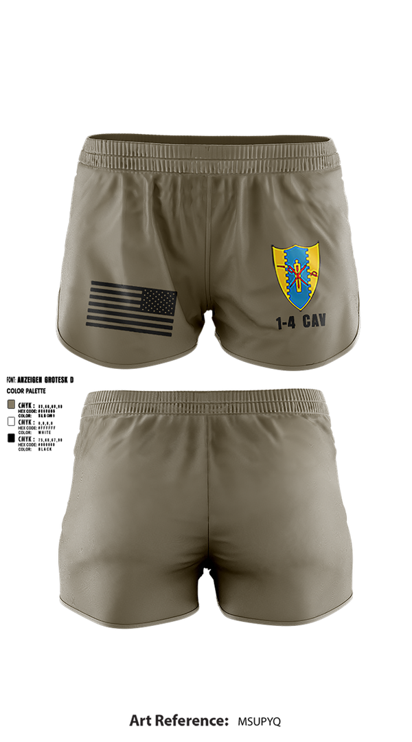 Ranger Panties, 1-4 Cav, , Teamtime, Team time, sublimation, custom sports apparel, team uniforms, spirit wear, spiritwear, sports uniforms, custom shirts, team store, custom team store, fundraiser sports, apparel fundraiser