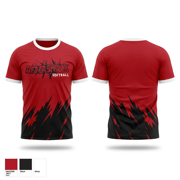 Short Sleeve Performance Shirt, Aftershock, Softball, Teamtime, Team time, sublimation, custom sports apparel, team uniforms, spirit wear, spiritwear, sports uniforms, custom shirts, team store, custom team store, fundraiser sports, apparel fundraiser