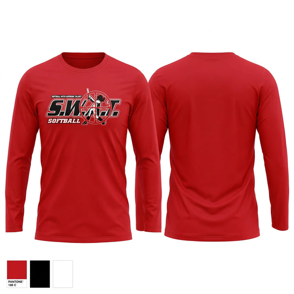 Long Sleeve Performance Shirt, S.W.A.T., Softball, Teamtime, Team time, sublimation, custom sports apparel, team uniforms, spirit wear, spiritwear, sports uniforms, custom shirts, team store, custom team store, fundraiser sports, apparel fundraiser