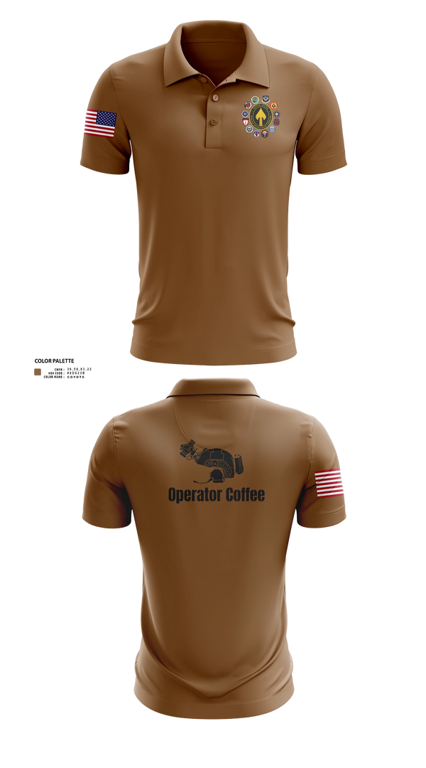 Short Sleeve Performance Polo, USSOCOM, Army, Teamtime, Team time, sublimation, custom sports apparel, team uniforms, spirit wear, spiritwear, sports uniforms, custom shirts, team store, custom team store, fundraiser sports, apparel fundraiser