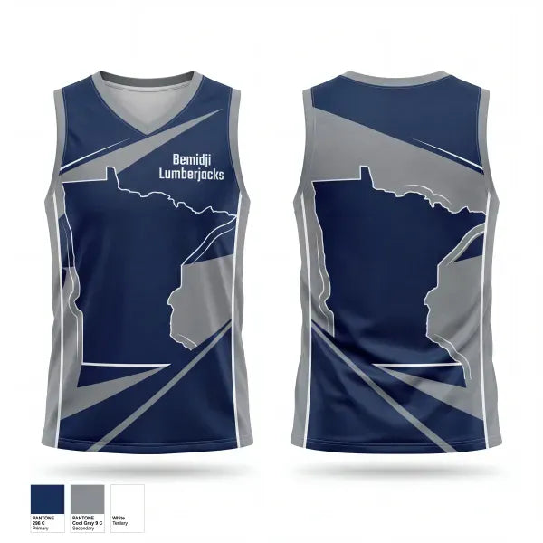 Mens Basketball Jersey, Bemidji Lumberjacks, Men's Basketball, Teamtime, Team time, sublimation, custom sports apparel, team uniforms, spirit wear, spiritwear, sports uniforms, custom shirts, team store, custom team store, fundraiser sports, apparel fundraiser