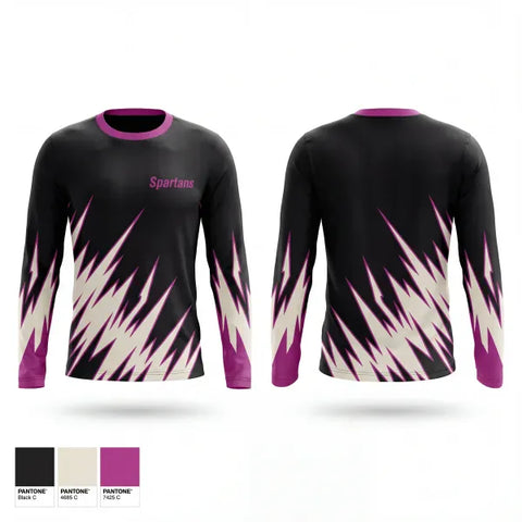 Long Sleeve Performance Shirt, Spartans, Men's Basketball, Teamtime, Team time, sublimation, custom sports apparel, team uniforms, spirit wear, spiritwear, sports uniforms, custom shirts, team store, custom team store, fundraiser sports, apparel fundraiser
