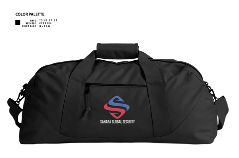 Duffle Bag, Sahara Global Security, Fire Department, Teamtime, Team time, sublimation, custom sports apparel, team uniforms, spirit wear, spiritwear, sports uniforms, custom shirts, team store, custom team store, fundraiser sports, apparel fundraiser