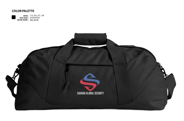 Duffle Bag, Sahara Global Security, Fire Department, Teamtime, Team time, sublimation, custom sports apparel, team uniforms, spirit wear, spiritwear, sports uniforms, custom shirts, team store, custom team store, fundraiser sports, apparel fundraiser