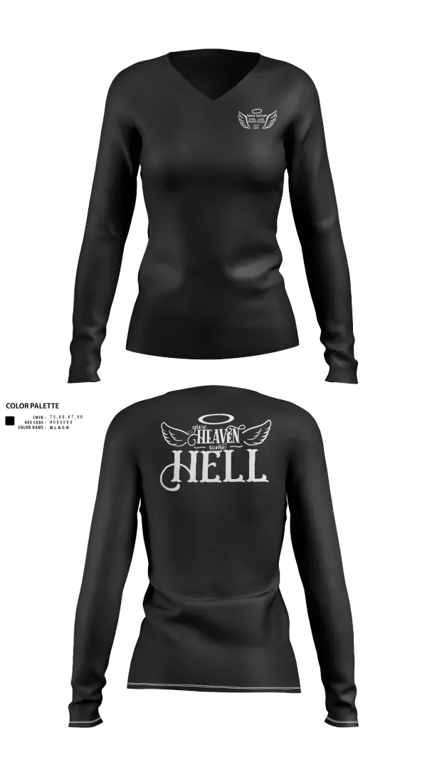Womens Long Sleeve Vneck Shirt, Connor Hartman, Baseball, Teamtime, Team time, sublimation, custom sports apparel, team uniforms, spirit wear, spiritwear, sports uniforms, custom shirts, team store, custom team store, fundraiser sports, apparel fundraiser
