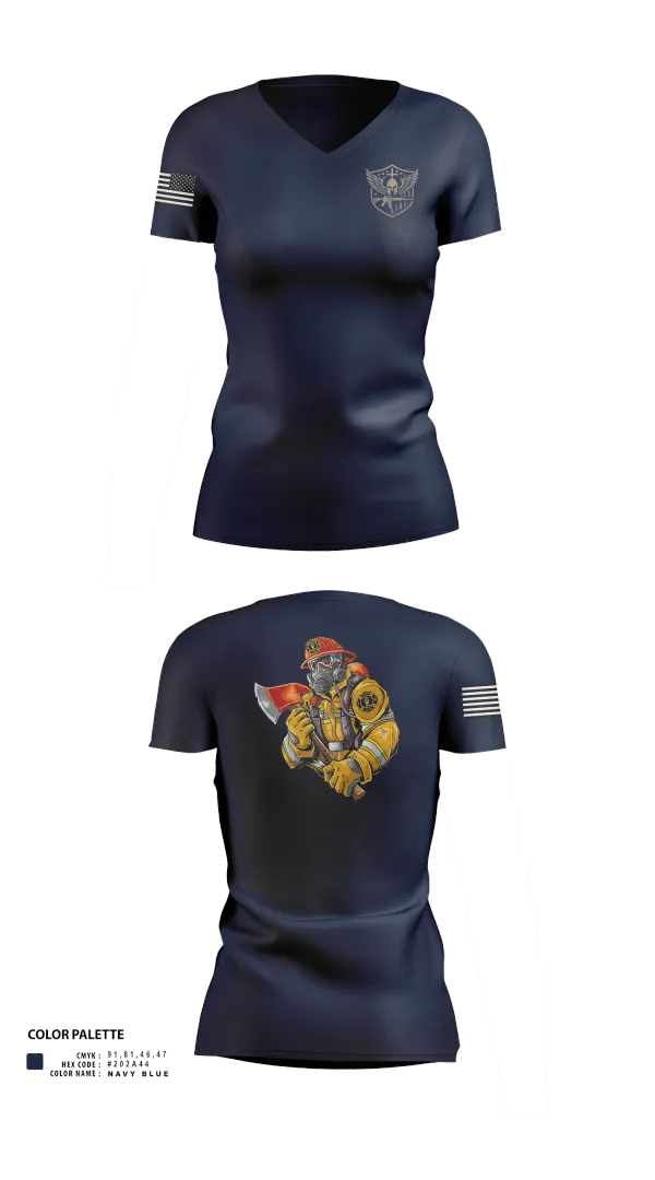 Womens Short Sleeve Vneck Shirt, Lead Hill Fire Department, , Teamtime, Team time, sublimation, custom sports apparel, team uniforms, spirit wear, spiritwear, sports uniforms, custom shirts, team store, custom team store, fundraiser sports, apparel fundraiser
