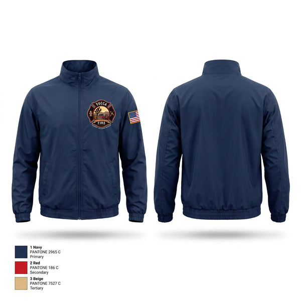 Windbreaker, Yucca Volunteer Fire Department, Fire Department, Teamtime, Team time, sublimation, custom sports apparel, team uniforms, spirit wear, spiritwear, sports uniforms, custom shirts, team store, custom team store, fundraiser sports, apparel fundraiser