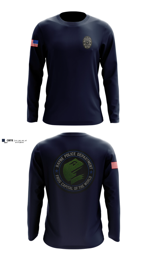 Long Sleeve Performance Shirt, Rayne Police Department, Police, Teamtime, Team time, sublimation, custom sports apparel, team uniforms, spirit wear, spiritwear, sports uniforms, custom shirts, team store, custom team store, fundraiser sports, apparel fundraiser