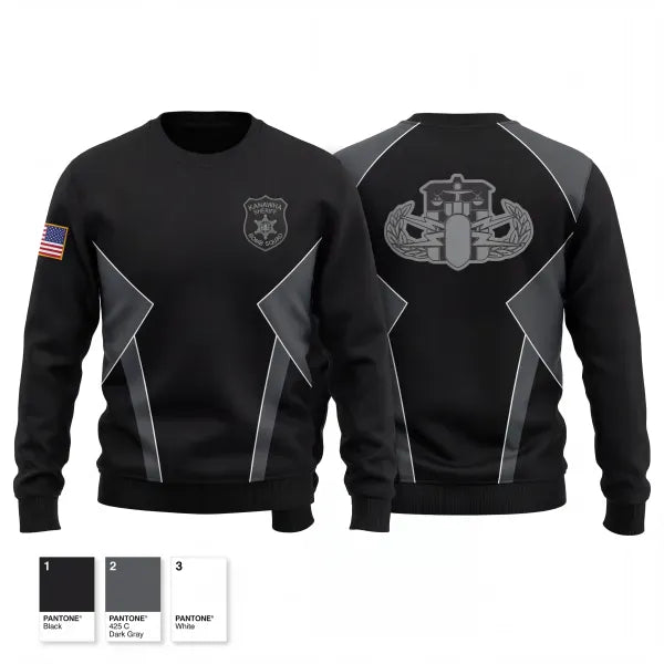 Crew Neck Sweatshirt, Kanawha Sheriff Bomb Squad, Police, Teamtime, Team time, sublimation, custom sports apparel, team uniforms, spirit wear, spiritwear, sports uniforms, custom shirts, team store, custom team store, fundraiser sports, apparel fundraiser