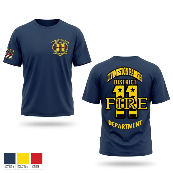 Old School Cotton Feel Shirt, LPFD 11, Fire Department, Teamtime, Team time, sublimation, custom sports apparel, team uniforms, spirit wear, spiritwear, sports uniforms, custom shirts, team store, custom team store, fundraiser sports, apparel fundraiser