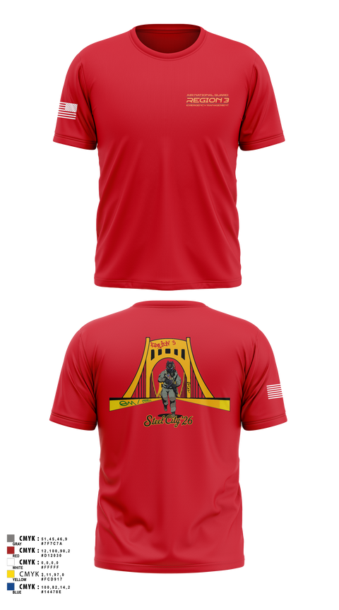 Short Sleeve Performance Shirt, 171st Emergency Management Flight, , Teamtime, Team time, sublimation, custom sports apparel, team uniforms, spirit wear, spiritwear, sports uniforms, custom shirts, team store, custom team store, fundraiser sports, apparel fundraiser