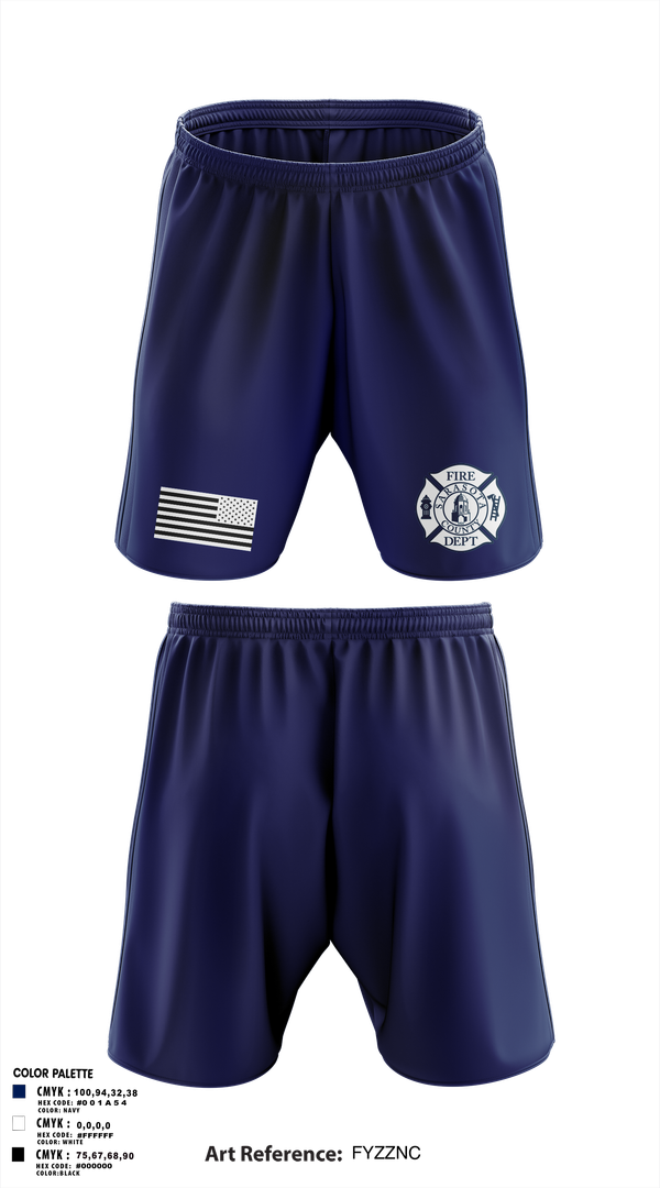 Athletic Shorts With Pockets, Sarasota County Fire Department, , Teamtime, Team time, sublimation, custom sports apparel, team uniforms, spirit wear, spiritwear, sports uniforms, custom shirts, team store, custom team store, fundraiser sports, apparel fundraiser