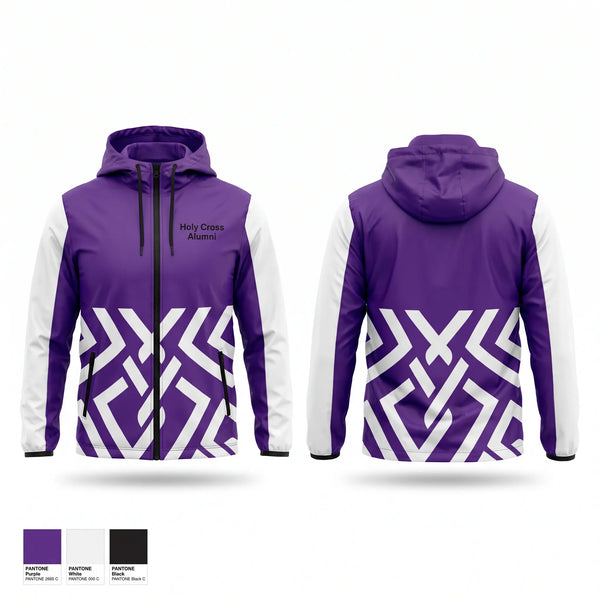 Windbreaker, Holy Cross Alumni, Track & Field, Teamtime, Team time, sublimation, custom sports apparel, team uniforms, spirit wear, spiritwear, sports uniforms, custom shirts, team store, custom team store, fundraiser sports, apparel fundraiser