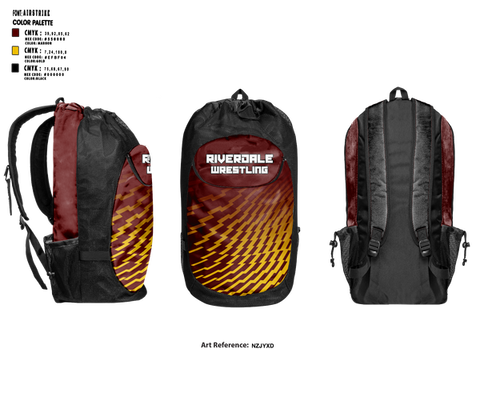 Gear Bag, Riverdale Wrestling Club, Wrestling, Teamtime, Team time, sublimation, custom sports apparel, team uniforms, spirit wear, spiritwear, sports uniforms, custom shirts, team store, custom team store, fundraiser sports, apparel fundraiser