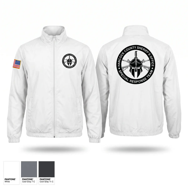 Windbreaker, Hancock County SRT, Police, Teamtime, Team time, sublimation, custom sports apparel, team uniforms, spirit wear, spiritwear, sports uniforms, custom shirts, team store, custom team store, fundraiser sports, apparel fundraiser