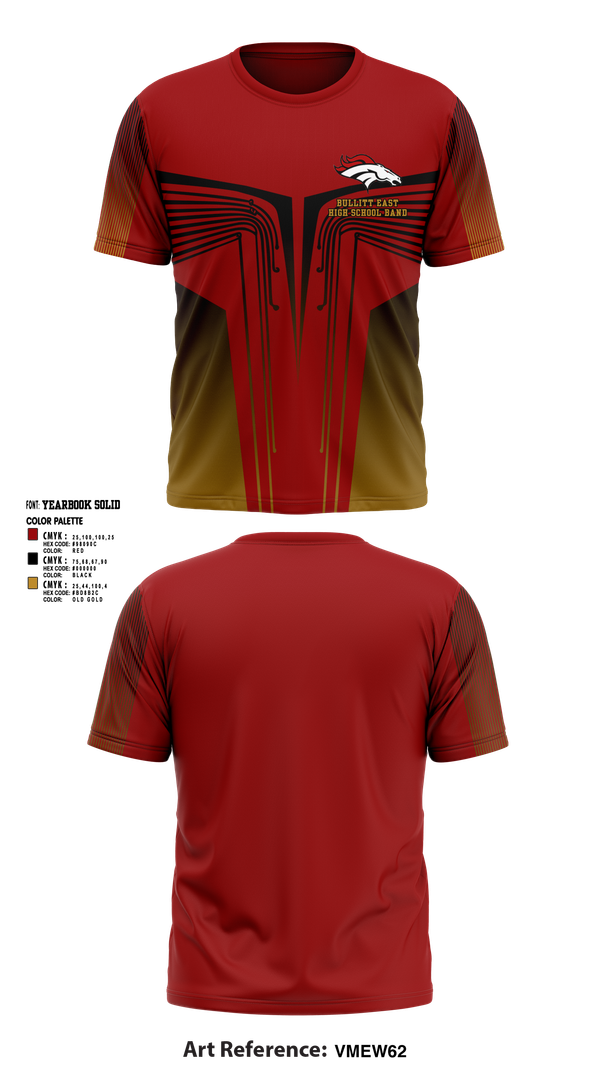 Short Sleeve Performance Shirt, Bullitt East High School Band, Spirit Store, Teamtime, Team time, sublimation, custom sports apparel, team uniforms, spirit wear, spiritwear, sports uniforms, custom shirts, team store, custom team store, fundraiser sports, apparel fundraiser