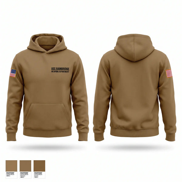 Hoodie, USS Bainbridge Weapons Department, Navy, Teamtime, Team time, sublimation, custom sports apparel, team uniforms, spirit wear, spiritwear, sports uniforms, custom shirts, team store, custom team store, fundraiser sports, apparel fundraiser