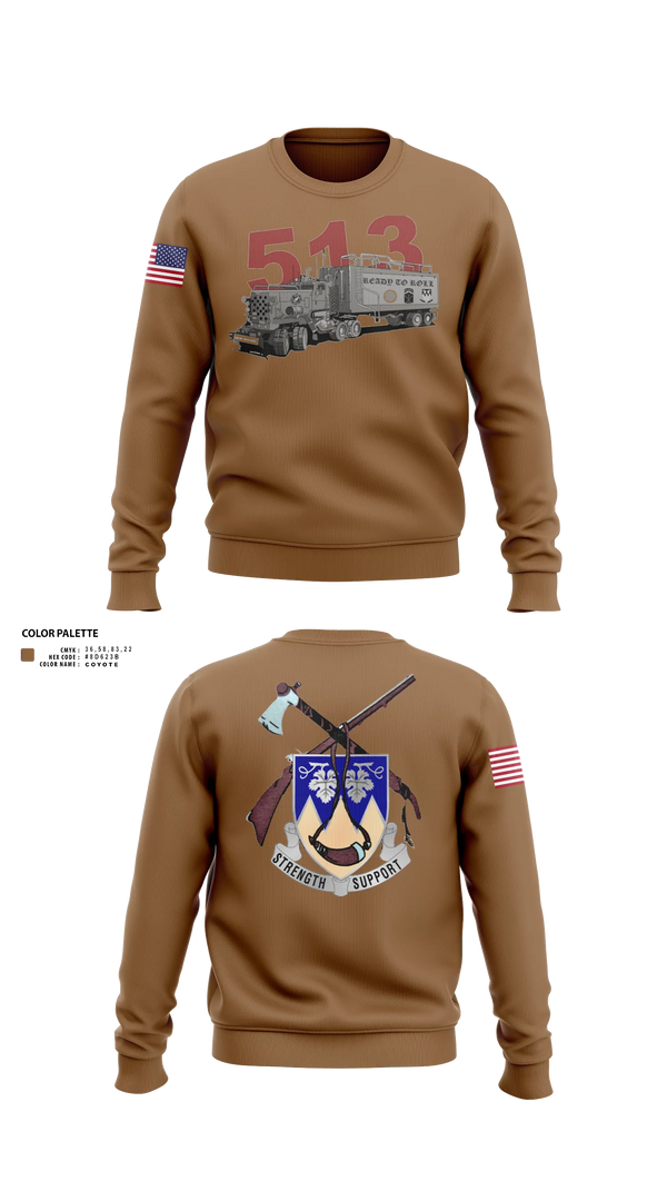 Crew Neck Sweatshirt, 593D CSC, Army, Teamtime, Team time, sublimation, custom sports apparel, team uniforms, spirit wear, spiritwear, sports uniforms, custom shirts, team store, custom team store, fundraiser sports, apparel fundraiser