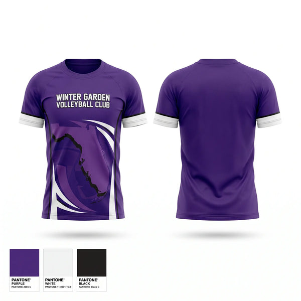 Soft Poly Tee Cotton Like Feel, WINTER GARDEN VOLLEYBALL CLUB, Women's Volleyball, Teamtime, Team time, sublimation, custom sports apparel, team uniforms, spirit wear, spiritwear, sports uniforms, custom shirts, team store, custom team store, fundraiser sports, apparel fundraiser
