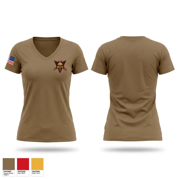 Womens Short Sleeve Vneck Shirt, 143rd, Army, Teamtime, Team time, sublimation, custom sports apparel, team uniforms, spirit wear, spiritwear, sports uniforms, custom shirts, team store, custom team store, fundraiser sports, apparel fundraiser