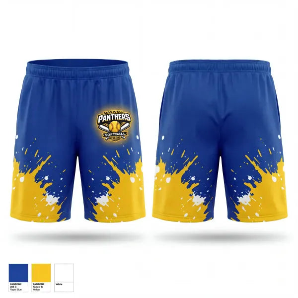 Athletic Shorts With Pockets, Maxwell Panthers, Softball, Teamtime, Team time, sublimation, custom sports apparel, team uniforms, spirit wear, spiritwear, sports uniforms, custom shirts, team store, custom team store, fundraiser sports, apparel fundraiser