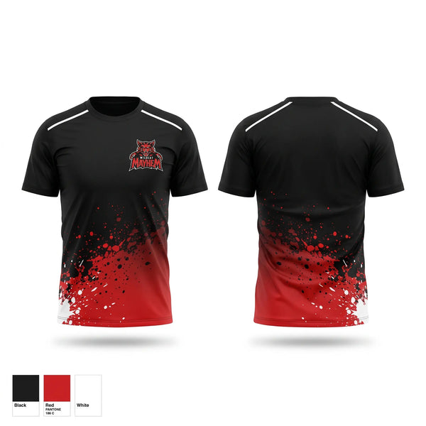 Short Sleeve Performance Shirt, Mayhem, Baseball, Teamtime, Team time, sublimation, custom sports apparel, team uniforms, spirit wear, spiritwear, sports uniforms, custom shirts, team store, custom team store, fundraiser sports, apparel fundraiser