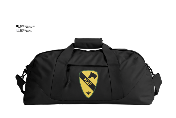 Duffle Bag, 1st Air Cavalry Brigade H2F, Army, Teamtime, Team time, sublimation, custom sports apparel, team uniforms, spirit wear, spiritwear, sports uniforms, custom shirts, team store, custom team store, fundraiser sports, apparel fundraiser
