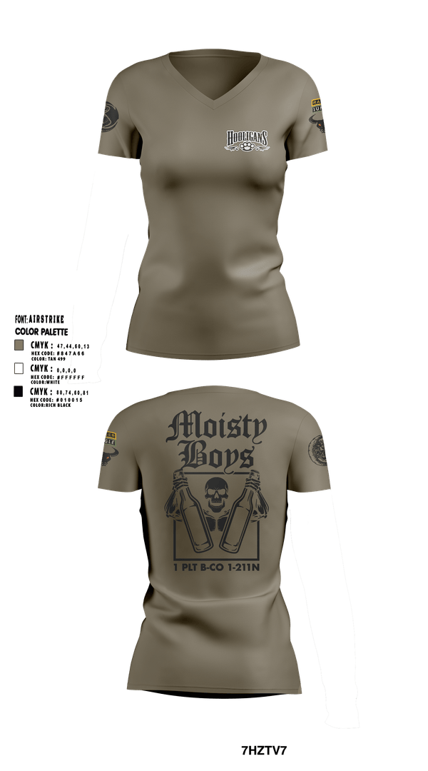 Womens Short Sleeve Vneck Shirt, 1-21 bulls 2nd pltFBCW, Army, Teamtime, Team time, sublimation, custom sports apparel, team uniforms, spirit wear, spiritwear, sports uniforms, custom shirts, team store, custom team store, fundraiser sports, apparel fundraiser