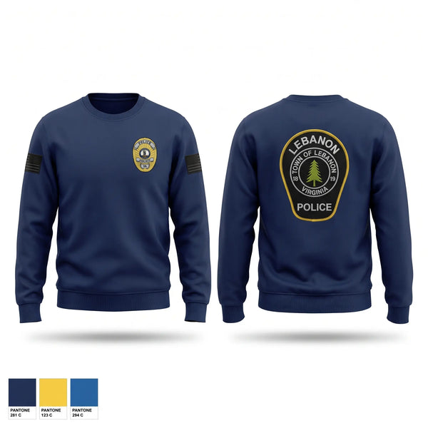 Crew Neck Sweatshirt, Lebanon Police Department, Police, Teamtime, Team time, sublimation, custom sports apparel, team uniforms, spirit wear, spiritwear, sports uniforms, custom shirts, team store, custom team store, fundraiser sports, apparel fundraiser