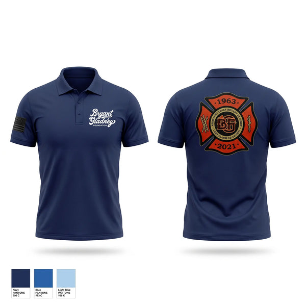 Short Sleeve Performance Polo, Bryant Gladney Foundation, EMS/EMT, Teamtime, Team time, sublimation, custom sports apparel, team uniforms, spirit wear, spiritwear, sports uniforms, custom shirts, team store, custom team store, fundraiser sports, apparel fundraiser