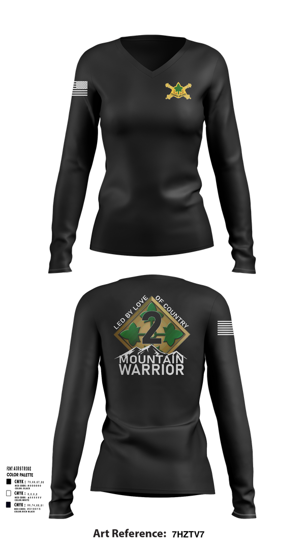 Womens Long Sleeve Vneck Shirt, 2SBCT, , Teamtime, Team time, sublimation, custom sports apparel, team uniforms, spirit wear, spiritwear, sports uniforms, custom shirts, team store, custom team store, fundraiser sports, apparel fundraiser