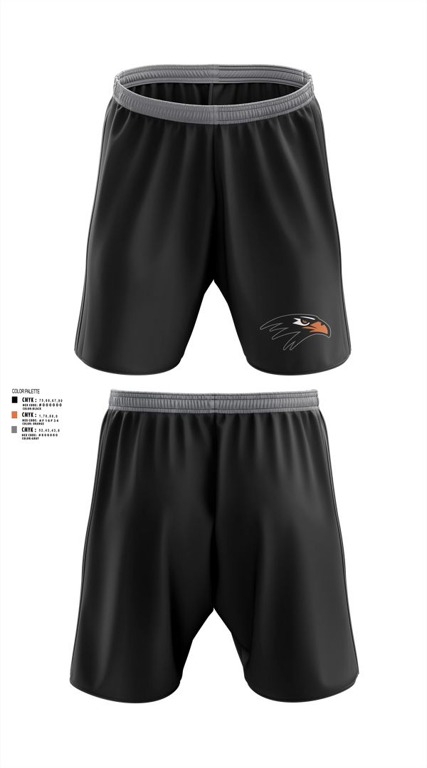 Athletic Shorts With Pockets, Bloomer Blackhawk'sTrack & Field, Track & Field, Teamtime, Team time, sublimation, custom sports apparel, team uniforms, spirit wear, spiritwear, sports uniforms, custom shirts, team store, custom team store, fundraiser sports, apparel fundraiser